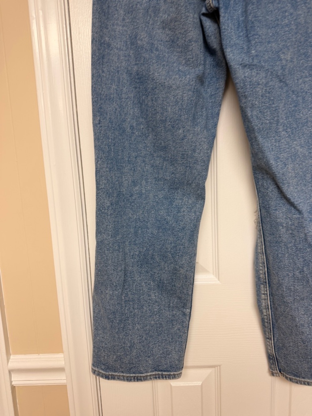 AE Highest Rise 90s Boyfriend Jeans Distressed Light Wash High Rise Baggy - Picture 9 of 12